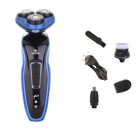 4-in-1 Elektrorasierer Dreifachklingenrasierer Herren-Clipper Wiederaufladbarer Trimmer