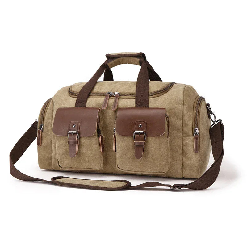 Retro Canvas Reise-Umhängetasche für Damen und Herren