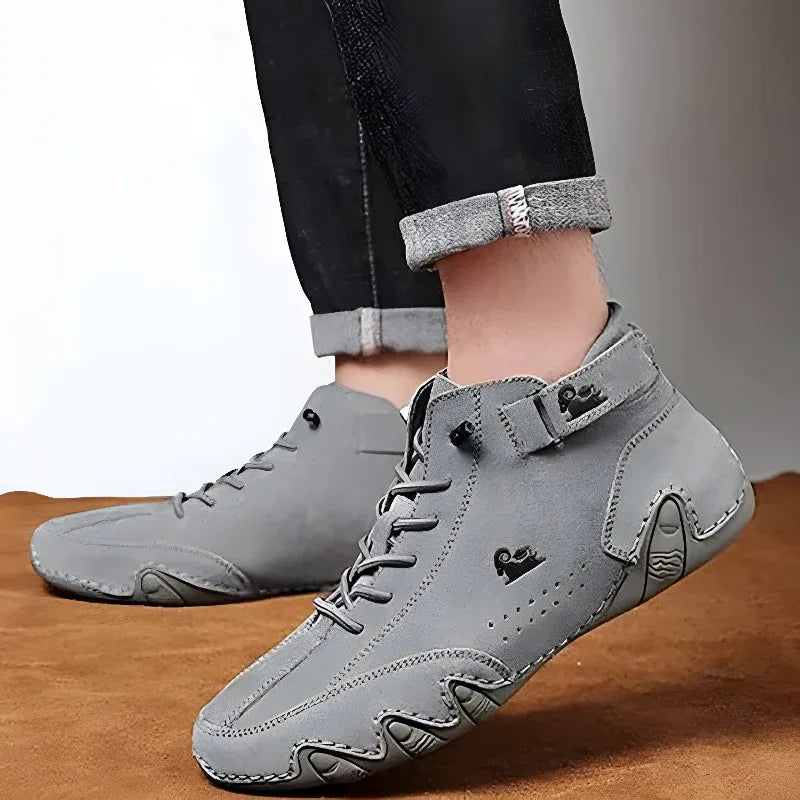 Herren-Stiefeletten Herbst Winter Wildleder Klettverschluss Schuhe Mode Schnürsneaker