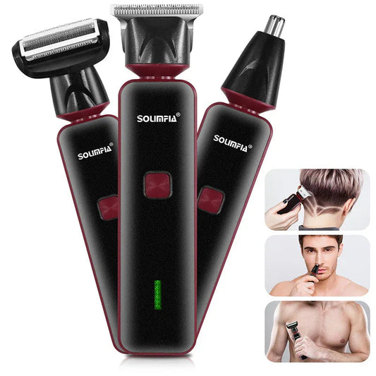 3-in-1 Nasenhaarschneider, multifunktionaler Haartrimmer für Männer