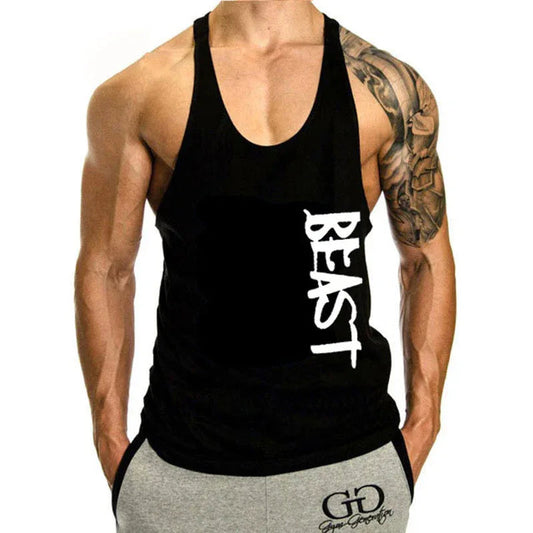 Gym Lockere Freizeit Muskel Sportweste Herren I-Form Tank Top Atmungsaktives ärmelloses T-Shirt