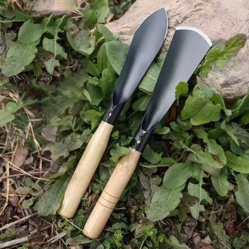 Herramientas de jardinería multifuncionales: pala plana y pala de punta