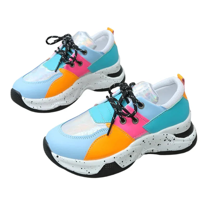 Damen-Schnürsneaker, Walking- und Sportschuhe