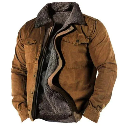 Legere, locker sitzende, warme Herrenjacke