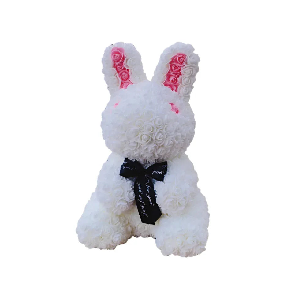 Rose Bunny Valentines Day Eternal Flower Rabbit Romantic Wedding Engagement Ceremony Party Decoration Christmas Gifts