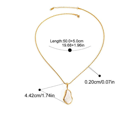 Edelstahl-Perlenkette für Damen