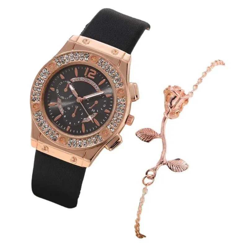 Koreanische Designeruhr mit Diamanten