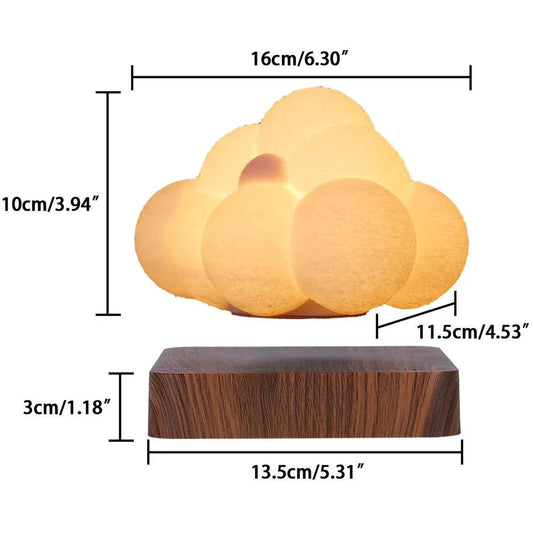 Magnetische Levitation Schweben Rotierende Nachtlicht Kreative Wolken Tischlampe
