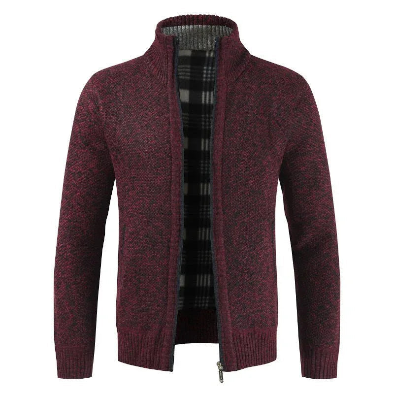 Men's Fleece Cardigan Sweater