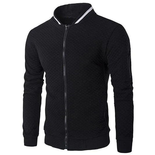 Suéter de hombre con cremallera y cuello alto