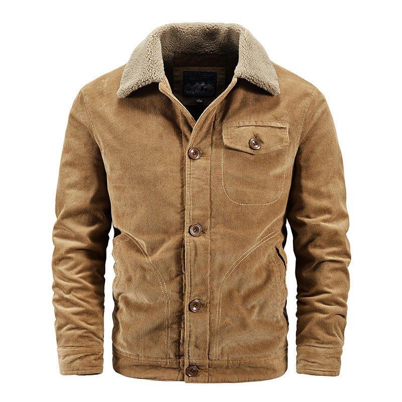 Einreihige warme Winter-Herbstjacke für Herren