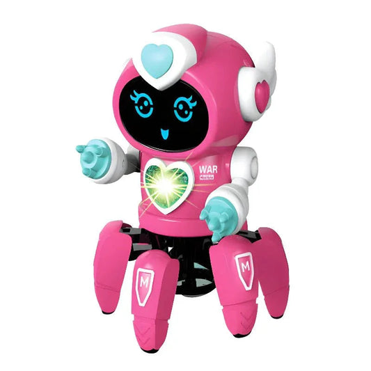 Intelligente elektronische Sechs-Klauen-Tanz-LED-Musikroboter-Spielzeuge für Kinder, Geburtstagsgeschenk