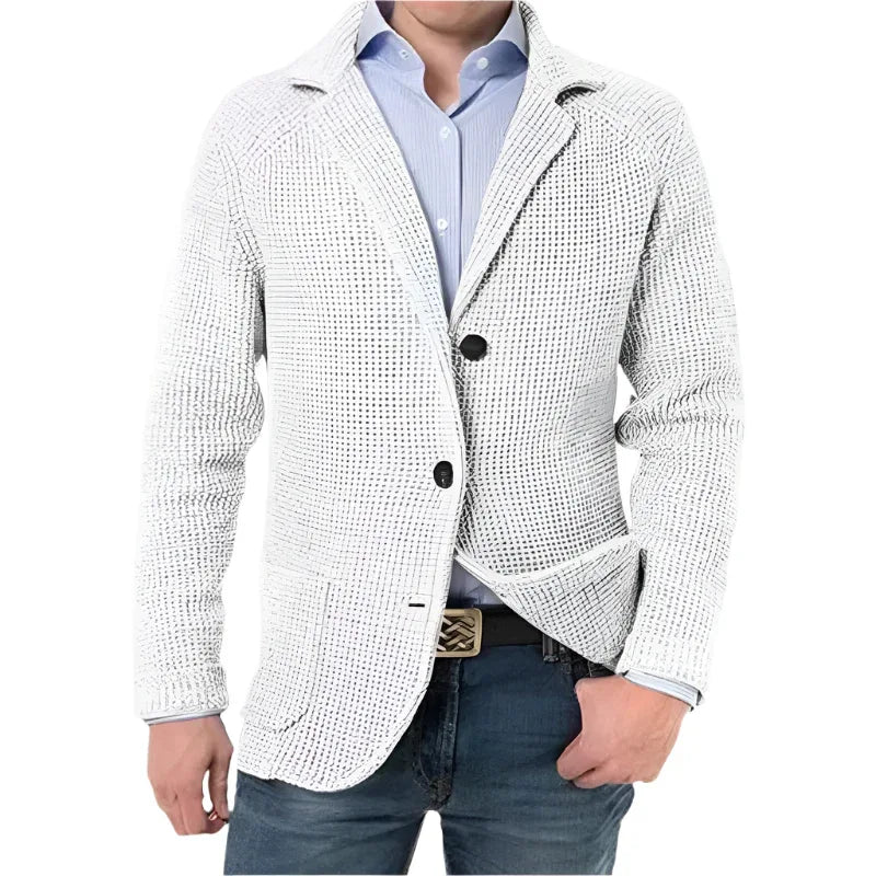 Stehkragen Cardigan Lässige Strickpullover