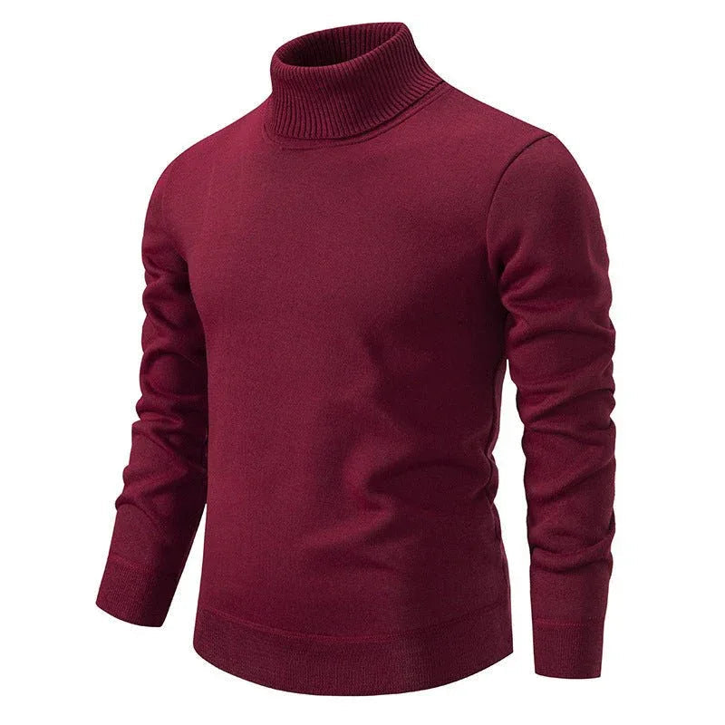 Dicker warmer gestrickter Rollkragenpullover für Herren