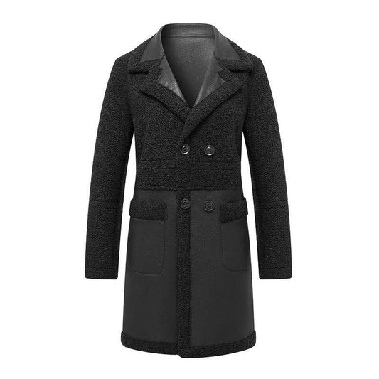 Elegante warme Damen-Lederjacke