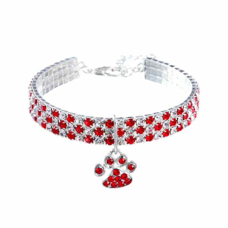 Haustierhalskette mit Diamanten für Katzen und Hunde