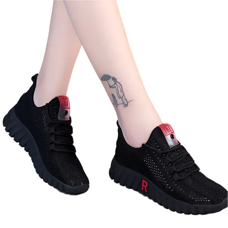 Damen Tennisschuhe Sport Walking Atmungsaktive Mesh Sneaker Leichte Sportschuhe Laufschuhe