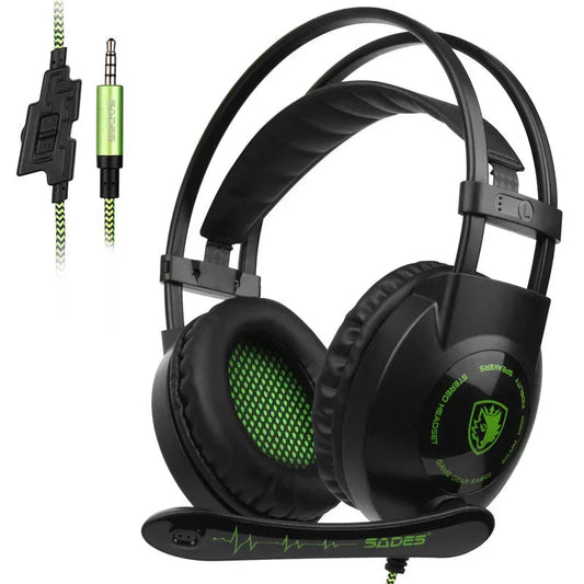 Gaming-Headset mit verstellbarem Kopfbügel und bequemen Ohrmuscheln