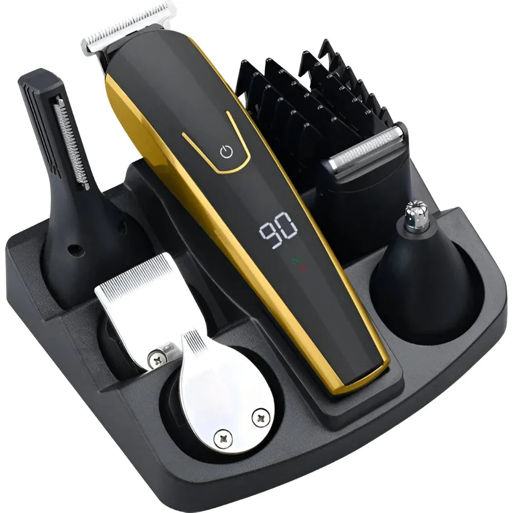 Haartrimmer Elektrischer Haarschneider Rasierer Bart Nasenhaare Körperhaare All-in-One Pflegeset