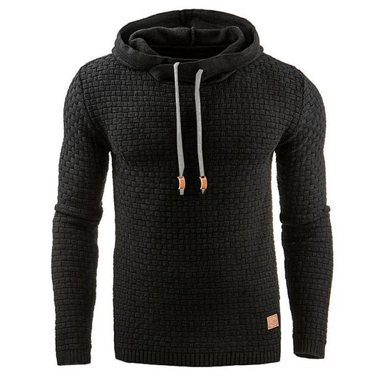 Herren gestrickter warmer Kapuzenpullover
