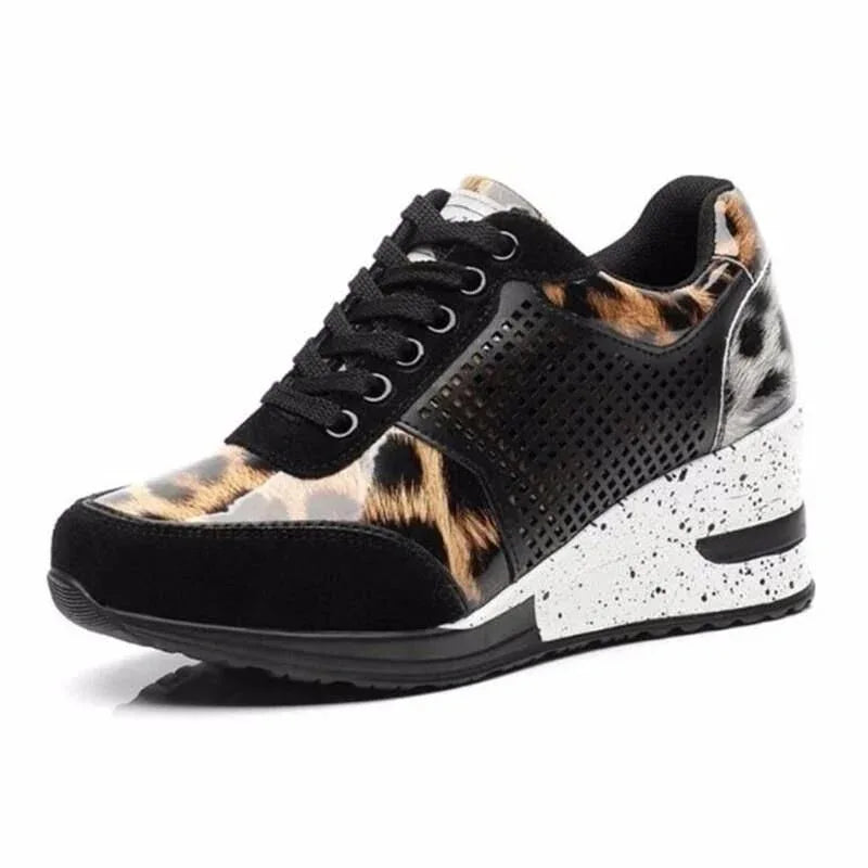 Schnürsneakers mit Plateauabsatz für Damen