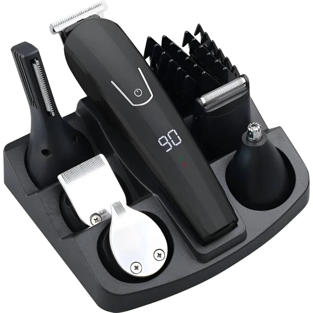 Haartrimmer Elektrischer Haarschneider Rasierer Bart Nasenhaare Körperhaare All-in-One Pflegeset