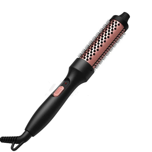 Hochleistungs-Haarglättungs- und Lockenwickler-Heizbürste für Haarstyling