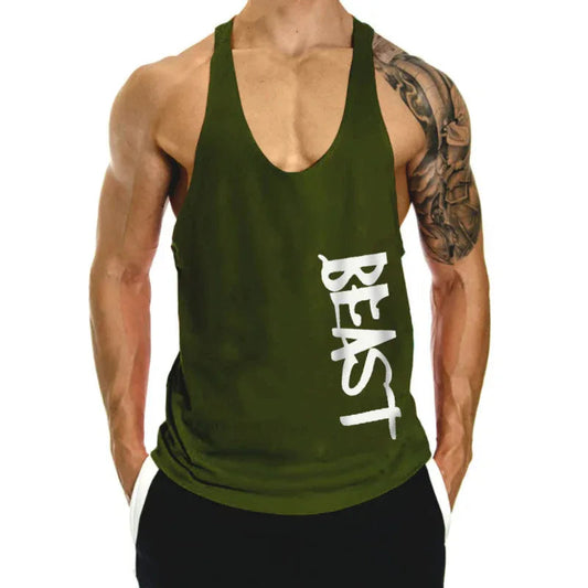 Gym Lockere Freizeit Muskel Sportweste Herren I-Form Tank Top Atmungsaktives ärmelloses T-Shirt