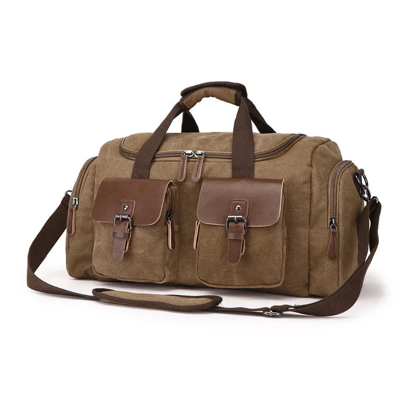 Retro Canvas Reise-Umhängetasche für Damen und Herren