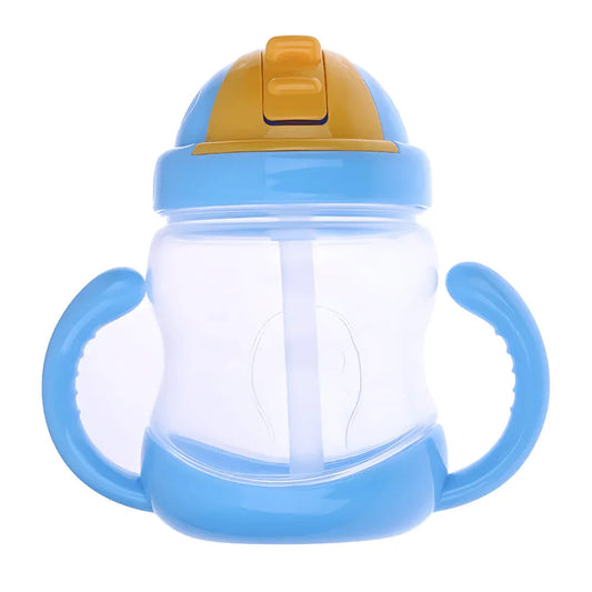 280ml Babyflasche mit Griffen & Trinkhalm