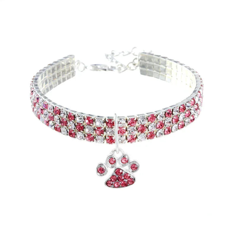 Haustierhalskette mit Diamanten für Katzen und Hunde