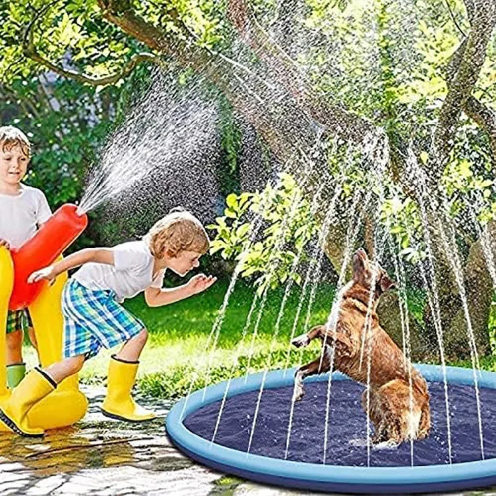 Hundesprenger Outdoor Spielzeug Hundeschwimmmatte Anti-Rutsch-Hundebecken Planschbecken