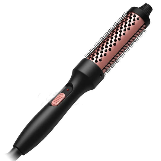 Hochleistungs-Haarglättungs- und Lockenwickler-Heizbürste für Haarstyling