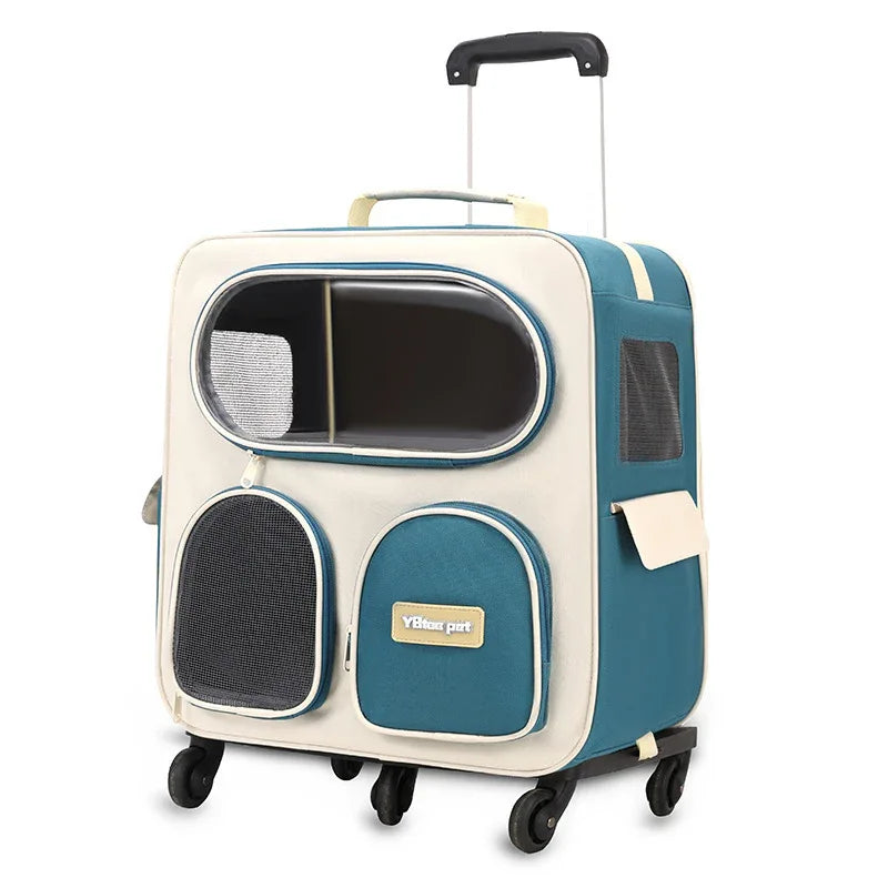 Bequemer Rucksack-Ausflugs-Haustier-Trolley-Tasche für Katzen und Hunde