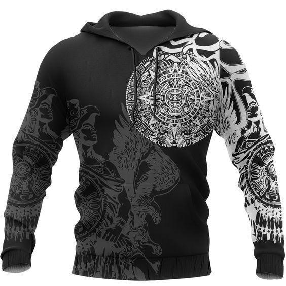 3D Digital Nordische Wikinger Design Bedruckte Hoodies