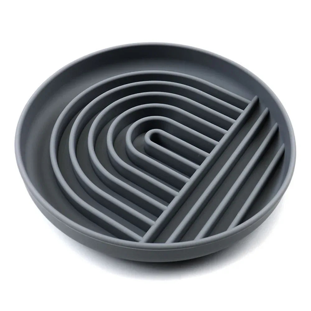 Slowdown Slow Feeder Silicone Pet Dog Bowl
