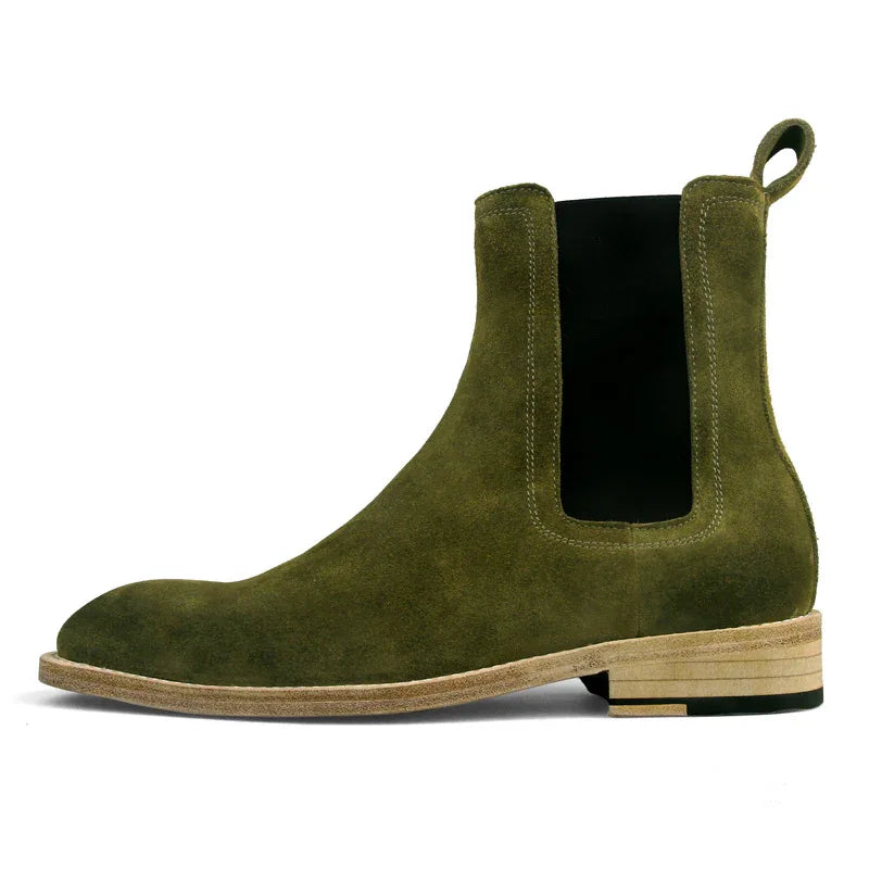 Handgemachte Stiefel Herren Echtleder Retro Schuhe