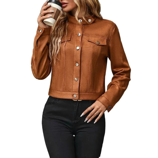 Damen-Freizeit-Kurzjacke für den Herbst