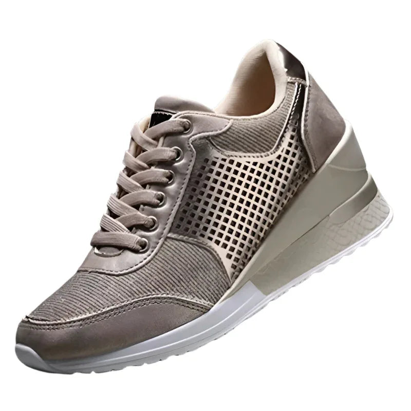 Schnürsneakers mit Plateauabsatz für Damen