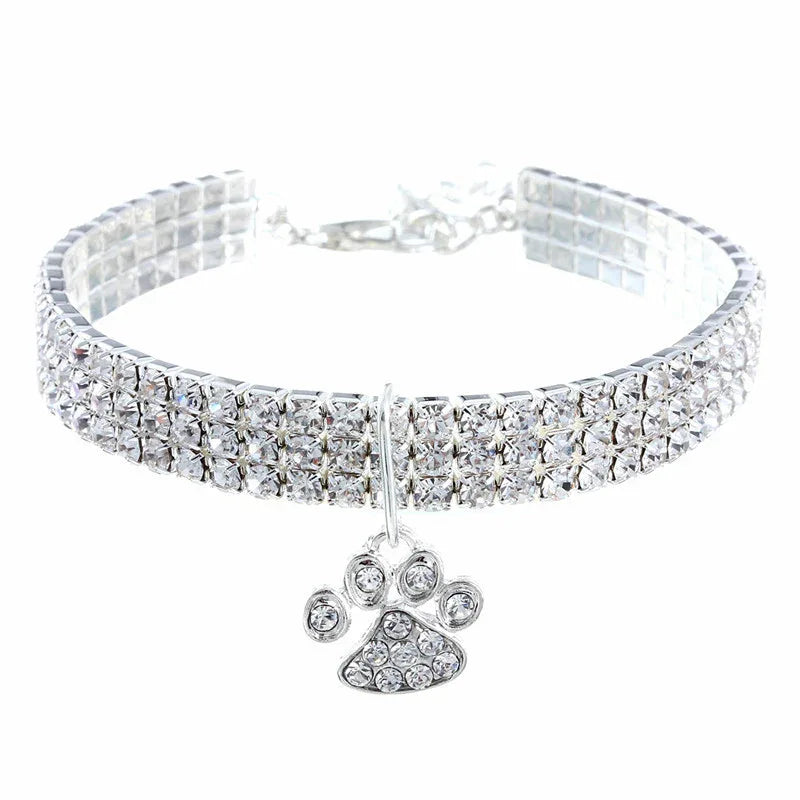 Haustierhalskette mit Diamanten für Katzen und Hunde