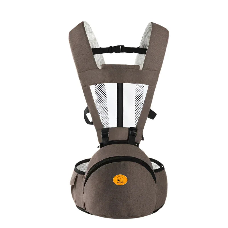 Bequeme, ergonomische Babytragen mit verstellbaren Gurten und großer Bauchtasche für Säuglinge und Kinder von 0-36 Monaten, Unisex