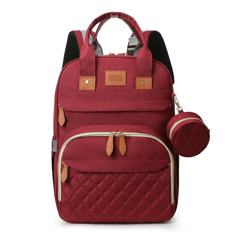 Wickeltasche Multifunktionale Reise-Wasserdichte Junge Mädchen Unisex Tragbare Krippe Rucksack