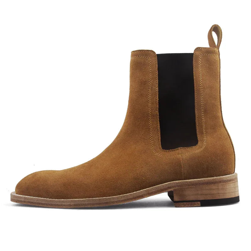 Handgemachte Stiefel Herren Echtleder Retro Schuhe