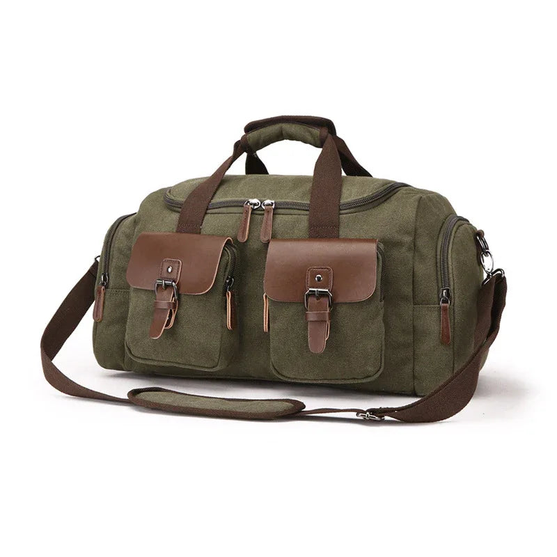 Retro Canvas Reise-Umhängetasche für Damen und Herren