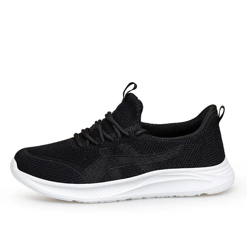 Fly-Knit Sneaker mit weicher Sohle, rutschfeste Damen-Laufschuhe