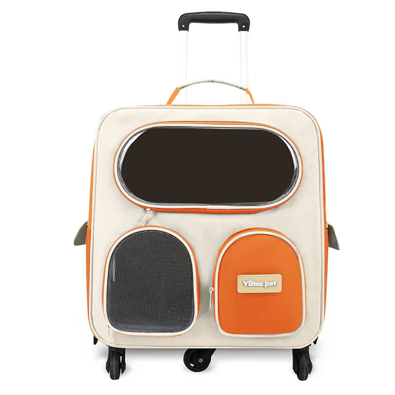 Bequemer Rucksack-Ausflugs-Haustier-Trolley-Tasche für Katzen und Hunde