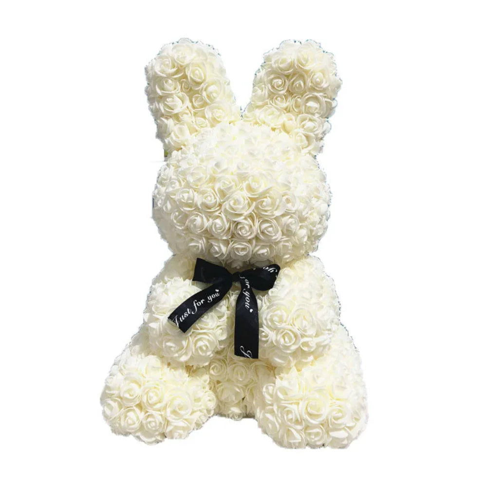 Rose Bunny Valentines Day Eternal Flower Rabbit Romantic Wedding Engagement Ceremony Party Decoration Christmas Gifts