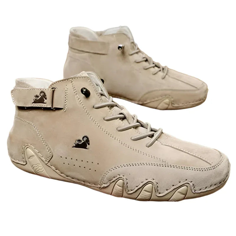 Herren-Stiefeletten Herbst Winter Wildleder Klettverschluss Schuhe Mode Schnürsneaker