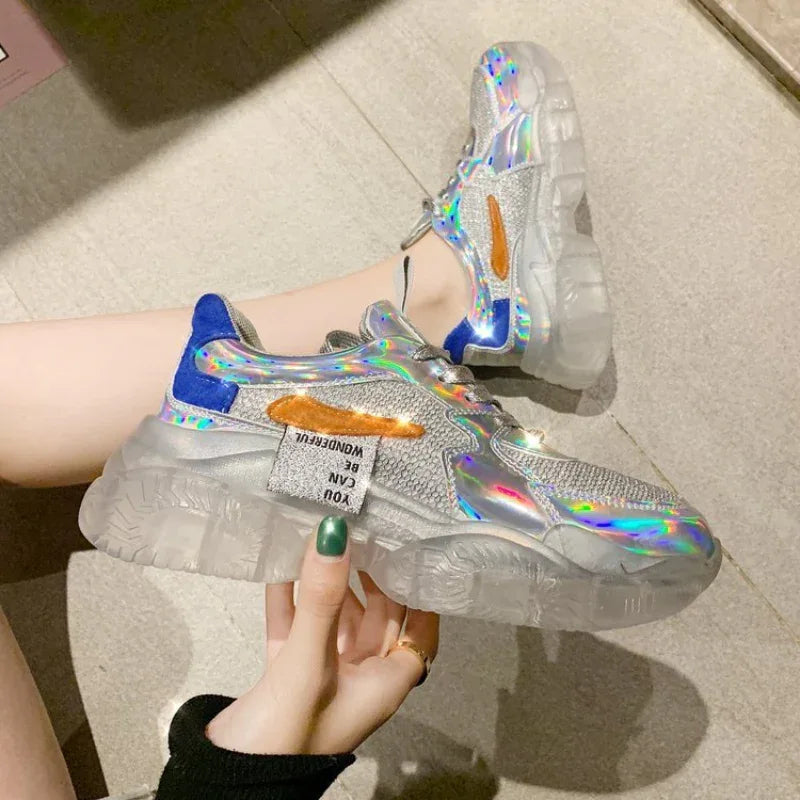 Damen-Sportschuhe aus Kunst-PU