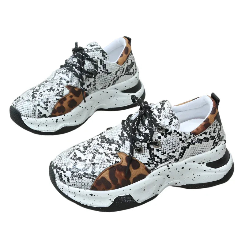 Damen-Schnürsneaker, Walking- und Sportschuhe